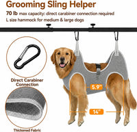 H Shape Dog Grooming Arm for Table, L Size Hammock, 42" H - L Hammock (Leg Spacing: 5.9–14″) - image 2