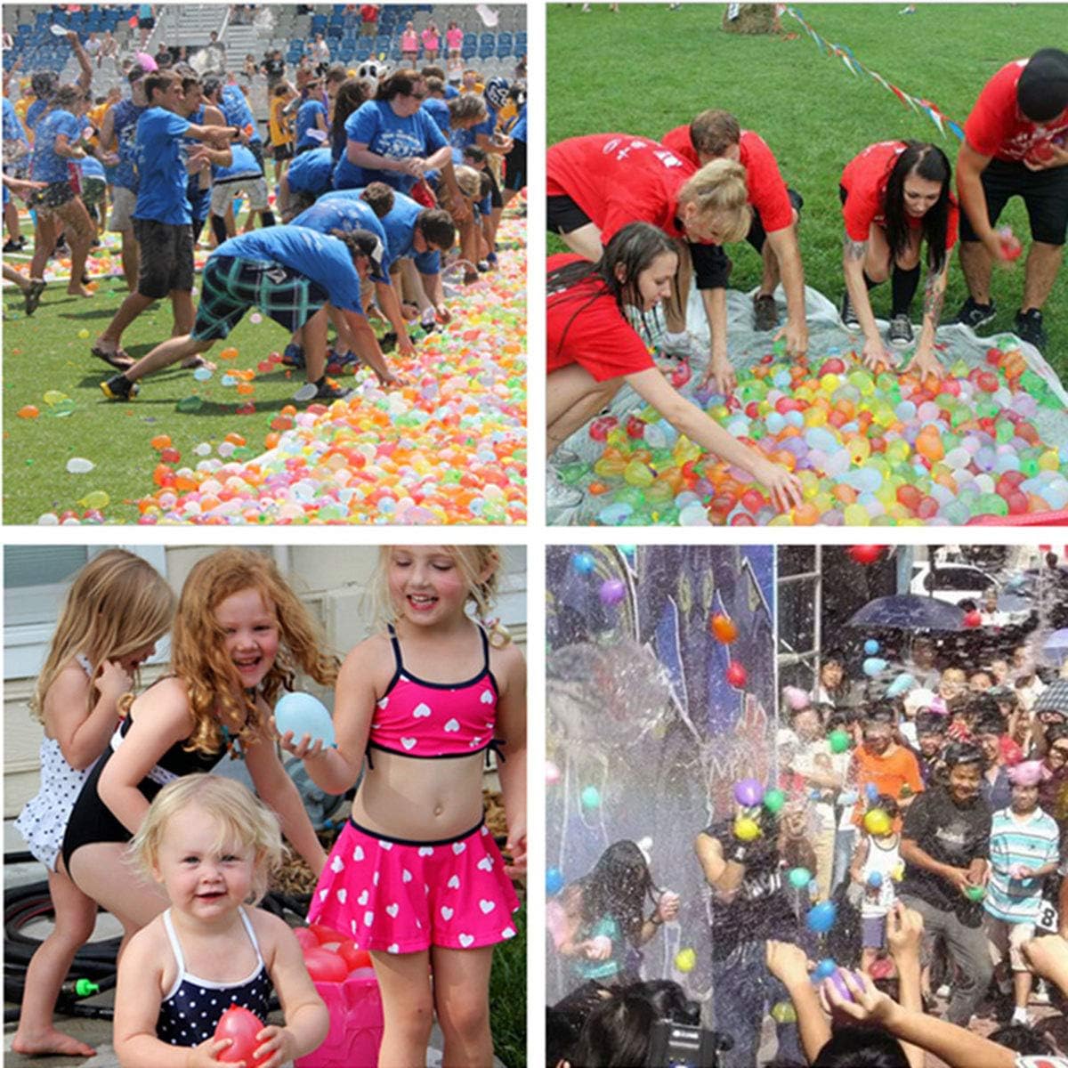 1700 Pack Water Balloons with Refill Hose Nozzle Eco-Friendly Latex - image 3