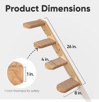 FUKUMARU Cat Climbing Shelf Wall Mounted - Large - Bidirectional - image 3