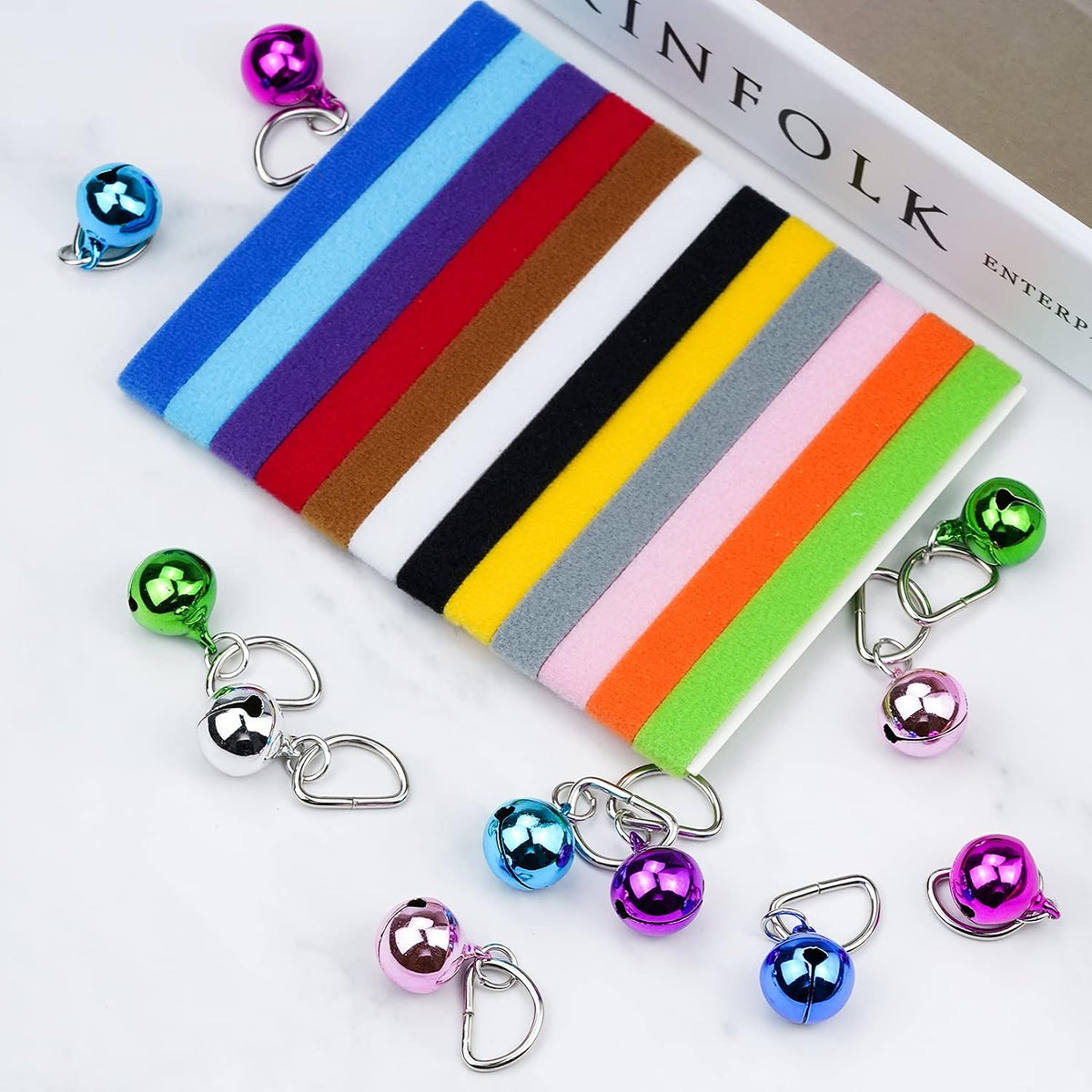 24Pcs Tiny Kitten Collar Puppy Whelping Collars with Bell for Newborn - image 4