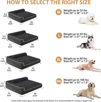 Orthopedic Washable Dog Bed - Black / 54.0"l x 36.0"w x 7.5"th - image 4