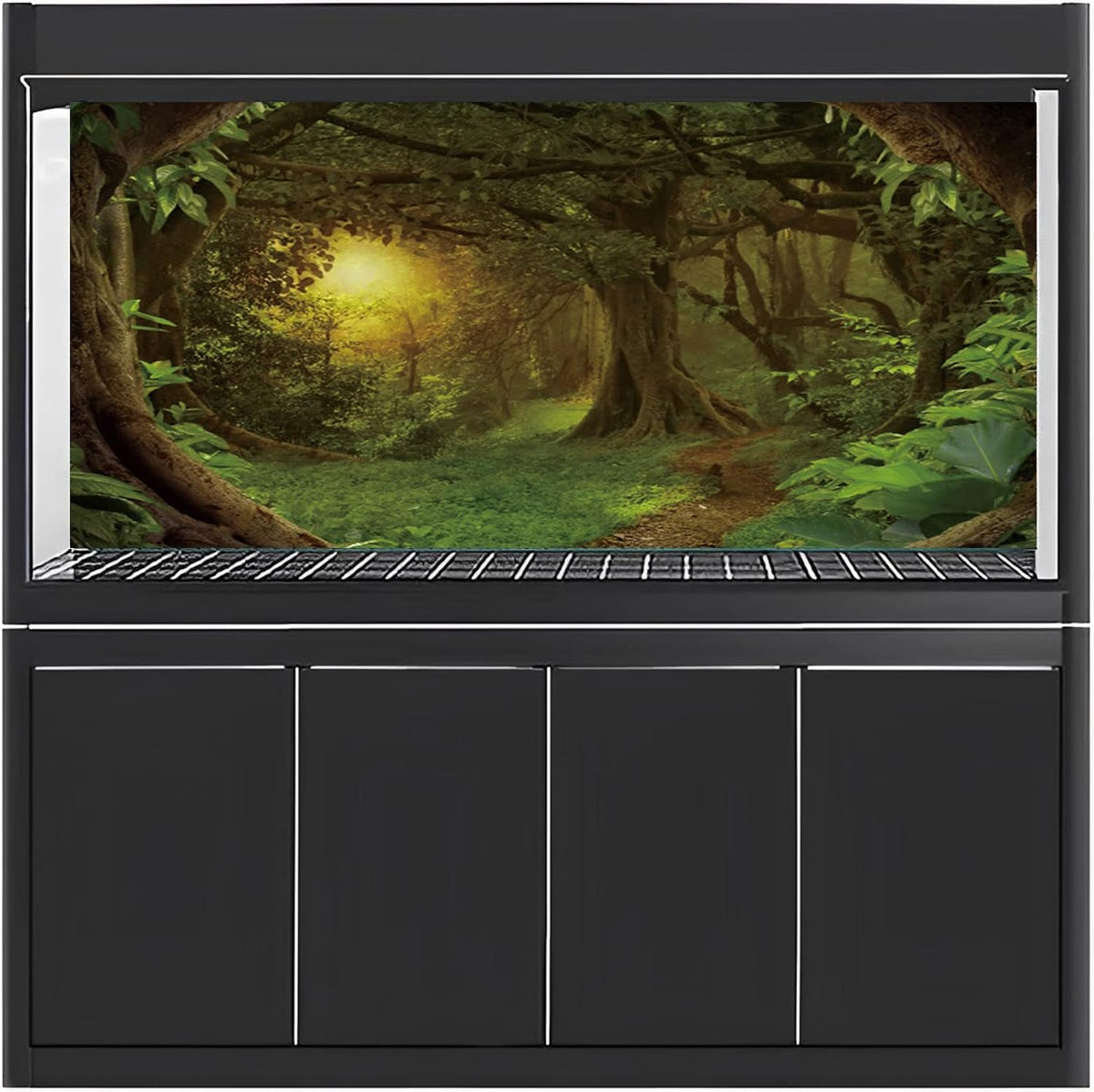 72x24 in Forest Terrarium Backdrop Green Tree Reptile Habitat - 24x16in/60x40cm - image 3