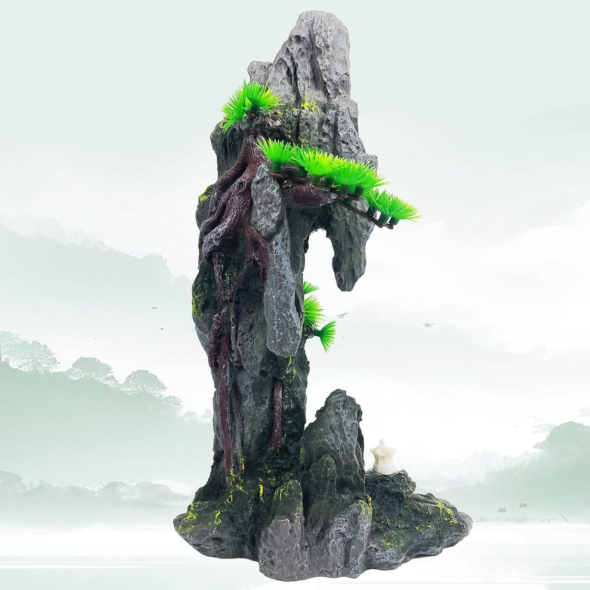 Extra Large Aquarium Decorations Large Fish Tank Rocks Hideout – Essentials for Fish - Tall Mountain View