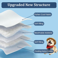 Dog Cooling Mat, Premium Lightweight Pet Cooling Blanket Bed Cover for Dogs, Cat, Puppies | Ice - X-Large / French bulldogs - image 4