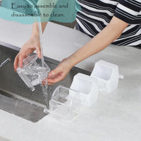 IBWell 2 Pack Clear Water Bowl and Food Container - clear - image 4