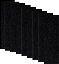 10-Pack 4.5" x 6.5" Carbon Filter Pads for Covered Cat Litter Boxes - L3 Filters