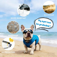 Medium Clear Dog Goggles Eye Protection - Classic Black / Medium - image 4