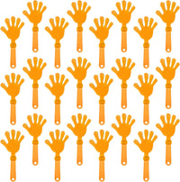 24 royal blue plastic hand clapper noisemakers, 7.5 inches long