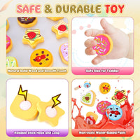 Slice and Bake Wooden Cookie Play Food Set for Kids Kitchen - Cookie A - image 2