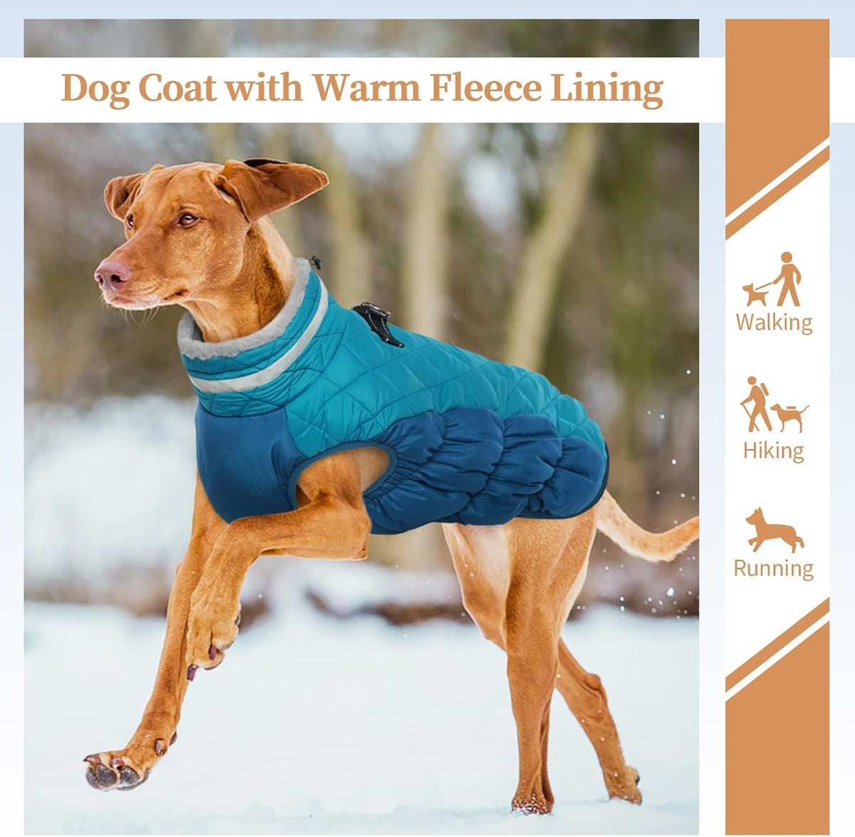 Dog Winter Jacket Cozy Reflective Waterproof Windproof Warm Pet - XX-Large / Dark Green - image 4