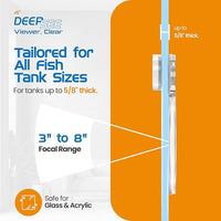 Flipper DeepSee 4" Viewer - Filter Clear Lens and Aquarium Magnetic Magnifier - Fish Tank Magnifying Glass for Coral Reef Aquarium - Magnetic Magnifying Glass Ideal for Photography - Clear