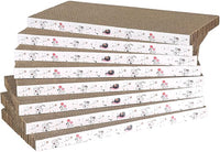 8 Packs in 1 Cat Scratch Pad, Cat Scratcher Cardboard,Reversible,Durable Recyclable Cardboard, Premium Scratch, Suitable for Cats to Rest, Grind Claws and Play