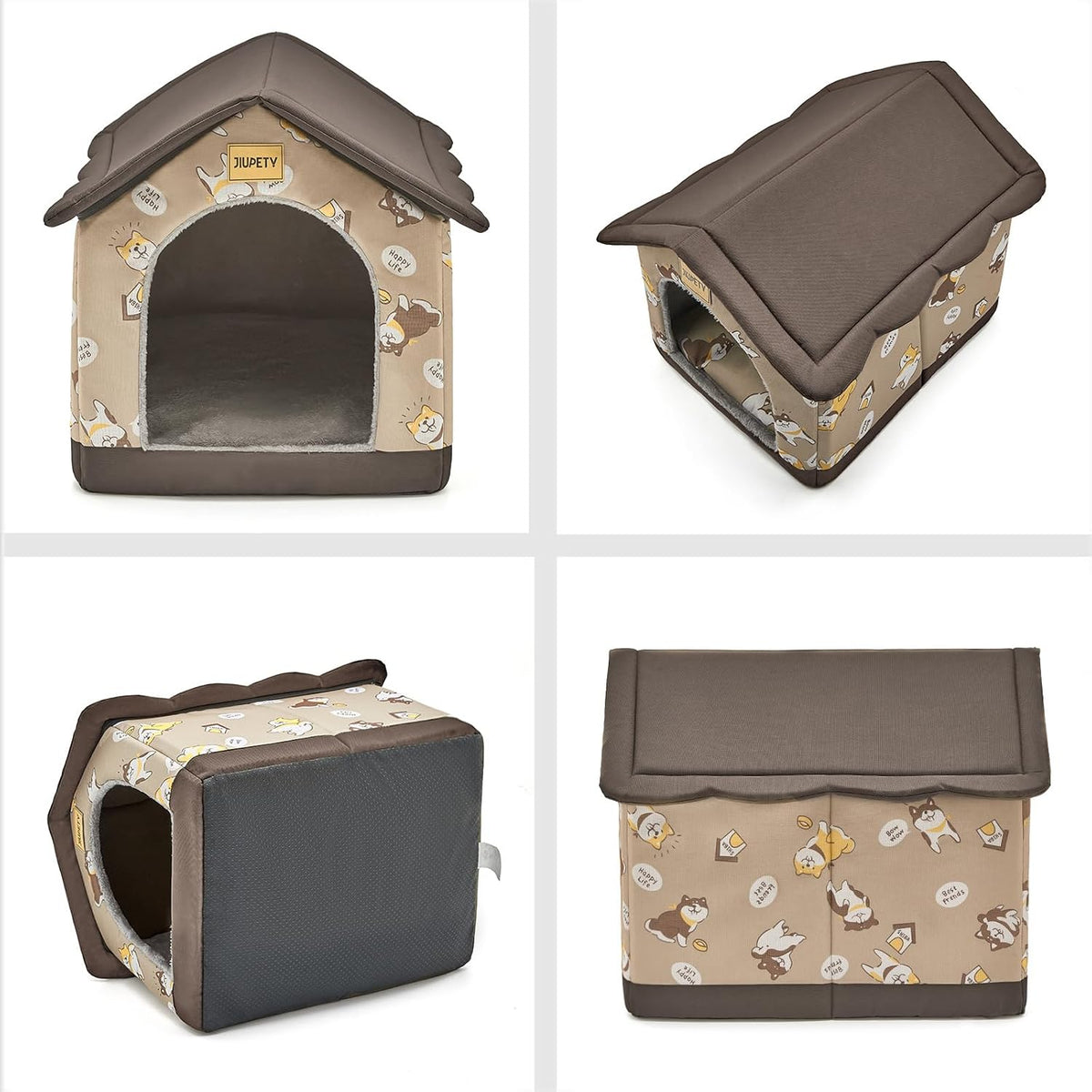 Dog House Indoor, L Size Indoor Dog House for Medium Dog – Essentials for Dogs - Brown / M - image 3
