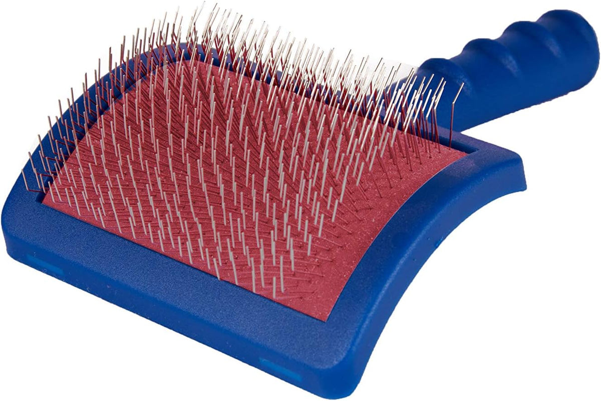 Show Tech Tuffer Than Tangles Slicker Brush for Dog Grooming with Long - Large Size Regular Pins