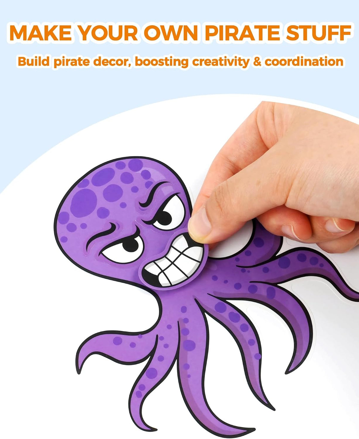 30 Unicorn Make-a-Face Sticker Sheets for Kids – Fun for Kids & Family - Pirate - image 4