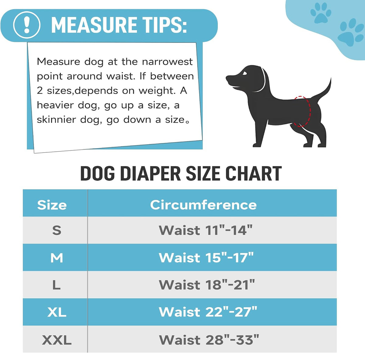 Washable Belly Bands for Male Dogs, Reusable Dog Diapers Male - Large (18"-21") / Dalmatian-Print - image 3