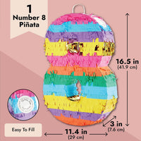 BLUE PANDA 8 Pinata, Small Multicolor - 8 - image 3