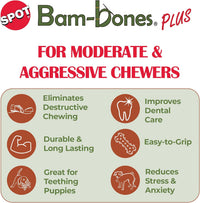 SPOT Bam-Bones Plus T-Bone Dog Chew - Chicken / Large - image 2