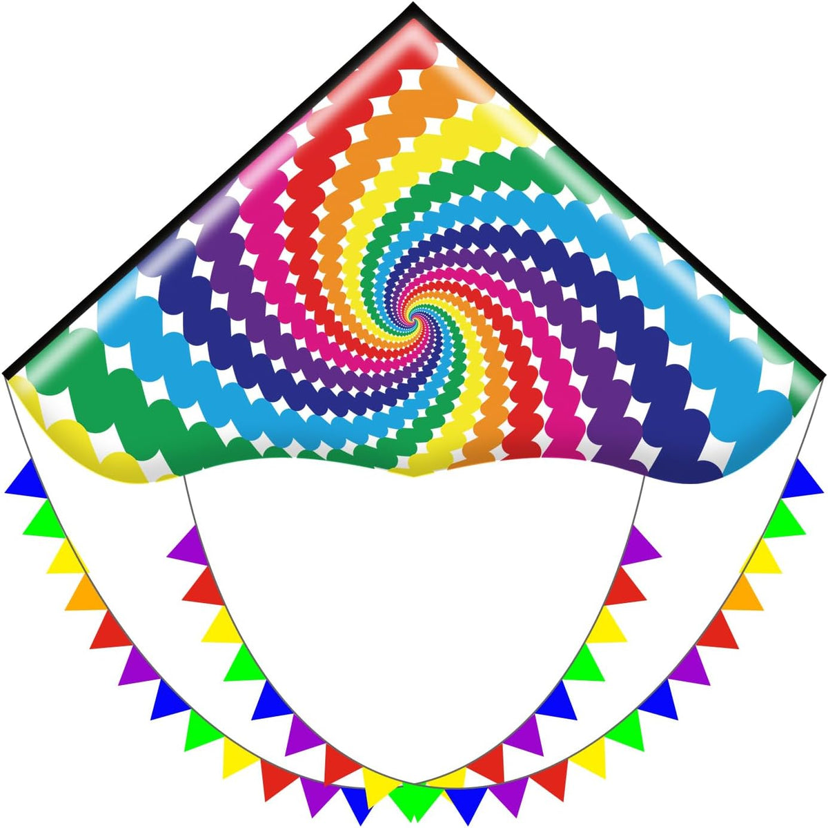 HONBO Large Delta Kite for Kids & Adults - Lollipop