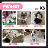 FUAMEY Dog Recovery Suit Male,Dogs Surgery Neuter Suits Puppy Spay Shirts for Female Protect Dog's Skin Anti Licking Abdominal Wounds Doggie Onesie Pet Bodysuit Alternative to Cone Rabbit Flower XS