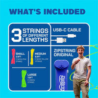 ZipString Original Rope Launcher Toy - Bold Blue - image 3