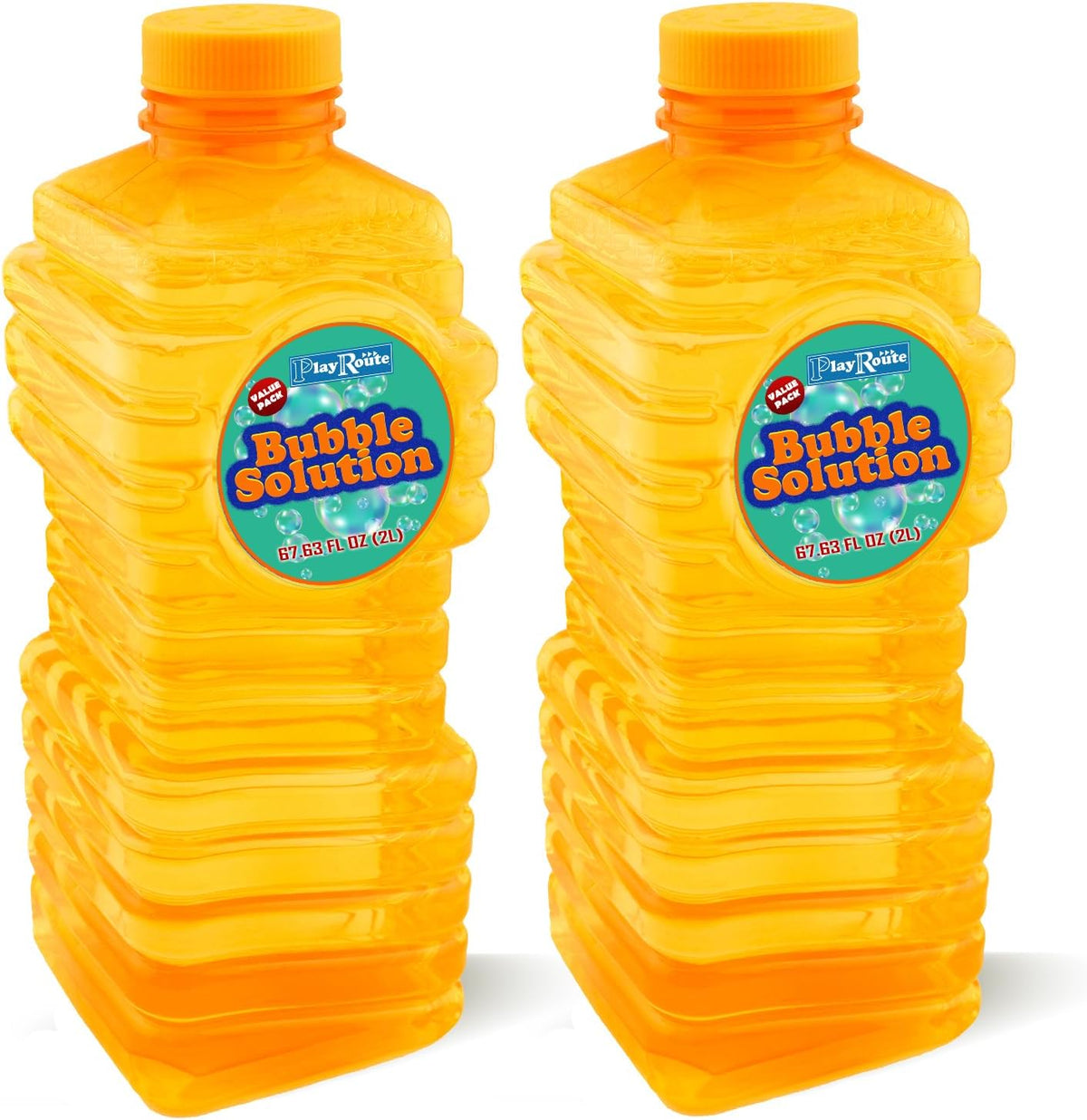 PlayRoute Bubble Solution, Bubbles Refill Solution 4L/136oz. - 2-pack