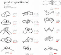 Metal Wire Puzzle Set of 24 with Pouch – Fun for Kids & Family - image 2