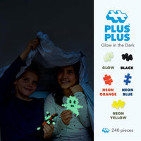 PLUS 240 Piece Glow in the Dark Mix, Mini Waffle Blocks - Glow in The Dark Mix - image 3