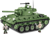 COBI Historical Collection M24 Chaffee tank building block set with 588 pieces and two soldier figures