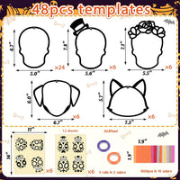 Renbuzhu fall leaf paper suncatcher craft kit with tissue paper and adhesive frames - view 16