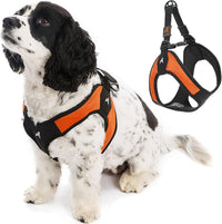 Gooby Escape Free Easy Fit Dog Harness, Step-in - X-Small chest (15~17.25") / Orange
