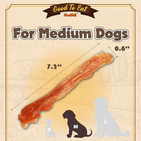 Gootoe Turkey Tendon Dog Treats, Stick (M) 3.17 oz, USA-Sourced Turkey Tendon, Natural Snack, Premium Puppy Chews, Hypoallergenic, Rawhide Free, Reseal Value Bags, Size for Medium Dogs