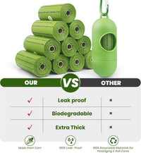 Dog Poop Bags-150 Counts with Leash Dispenser, 10 Rolls - Green / 1050 Count (Pack of 1) - image 2
