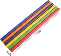 TDOCK 60 pack of wood rhythm lummi sticks for kids in six bright colors - view 3