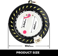 7.2in Kite Reels for Teens - Black Kite Reel with Brake / 9 inch - image 2