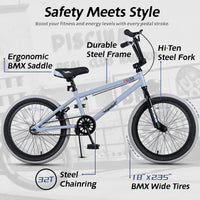 vollsch RUCKUS 20 inch kids freestyle BMX bike with pegs - view 23