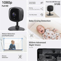 Tapo 1080P Indoor Security Camera, Baby Monitor, Dog Camera - 1080P / Black / 4-Pack - image 2