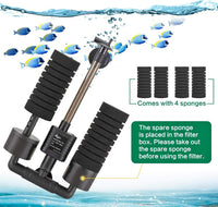 AQQA Electric Sponge Filter for Aquarium, 3W - S (3W for 10-40 gallon） - image 4