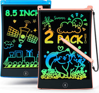 bravokids 2 Pack LCD Writing Tablet with Stylus - Blue+pink / 8.5 inch
