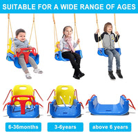 Foldable Toddler Swing Set for Indoor & Outdoor Use – Fun for Kids & Family - Blue - image 2