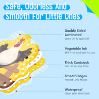 SpriteGru 9 Pieces Kids Lacing Cards - Farm Animals - image 3