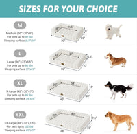 COZY KISS Orthopedic Large Dog Bed, Washable Pet Bed – Essentials for Dogs - XXL (48x32x8 inch) / Beige - image 3