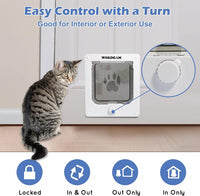 Wordcam X-Large Robust Cat Door for Interior/Exterior - White / Medium - image 3