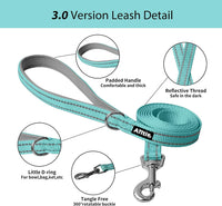AIITLE Small Dog Harness and Leash Set, Step-in Puppy Pet Vest - XL(Chest: 19.5 - 23.5") / Pure Turquoise - image 3