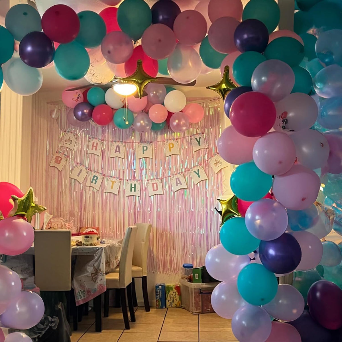 HILAVO Toy Inspired Story Balloons - Pink Purple Teal / 60PC - image 4