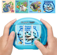 Rotating Puzzle for Toddlers Kids 3+, Travel Essentials Toys – Fun for Kids & Family - Marine Life - image 2