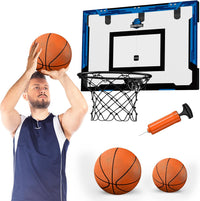 HYES over the door basketball hoop with 24x16 inch backboard and break-away rim - view 2