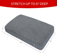 Dog Bed Covers Soft Plush Replacement Washable, Cover Only - 41"L x 29"W x 6"Th / 1 - image 2