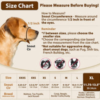 Crazy Felix Dog Muzzle Anti Eating for Small Medium Large Dogs - Black / XL - image 2