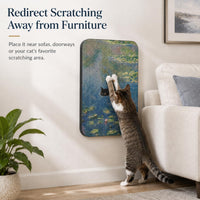 Cat Wall Scratcher, Art Cat Scratching Board for Indoor Cats – Essentials for Cats - Pond & Bridge New - image 3